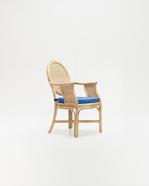 Bamboo's rustic allure meets modern design, creating an armchair that's both inviting and stylish.GENA KOLTUK