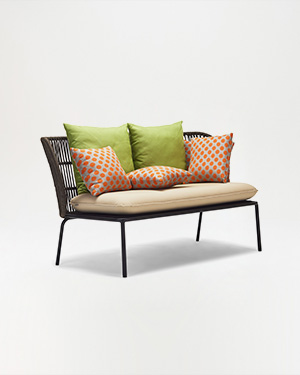 Nature and craftsmanship unite in the Mori Double Sofa.MORI IKILI KANEPE